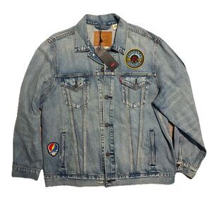 Grateful Dead American Beauty 50th Anniversary Levi's Vintage Trucker Jacket XL